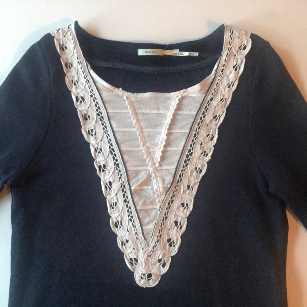 Lace Patch Sweatshirt